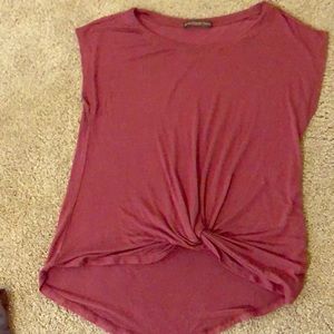 Beautiful loose fitting front tie t shirt